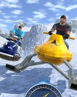 Thrilling Snow Motor - Crazy Snow Racing Game